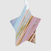 Textured Pink Background Ornament (Vorderseite)