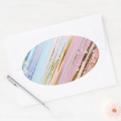 Textured Pink Background Ovaler Aufkleber (Umschlag)