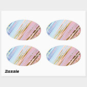 Textured Pink Background Ovaler Aufkleber (Blatt)