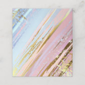 Textured Pink Background Platzkarte (Außenseite Aufgefaltet)