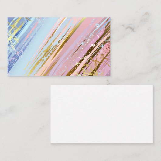 Textured Pink Background Platzkarte (Vorne/Hinten)