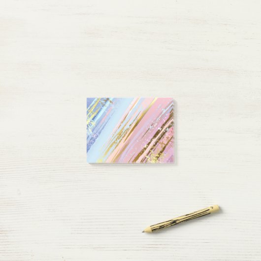 Textured Pink Background Post-it Klebezettel (Auf Schreibtisch)