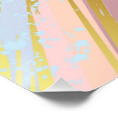 Textured Pink Background Poster (Ecke)