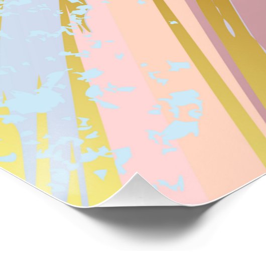 Textured Pink Background Poster (Ecke)