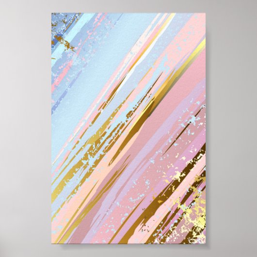 Textured Pink Background Poster (Vorne)