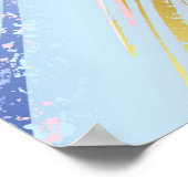 Textured Pink Background Poster (Ecke)