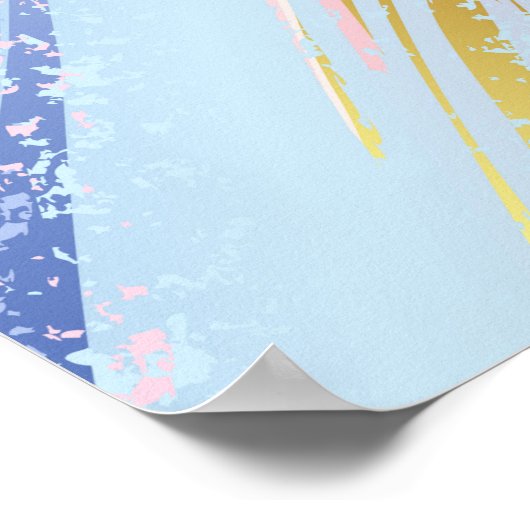 Textured Pink Background Poster (Ecke)