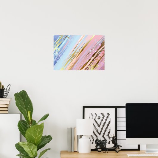 Textured Pink Background Poster (Heimbüro)