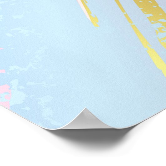 Textured Pink Background Poster (Ecke)