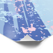 Textured Pink Background Poster (Ecke)