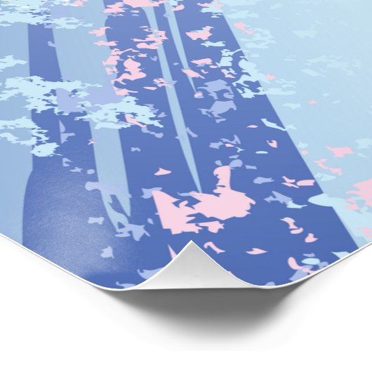 Textured Pink Background Poster (Ecke)