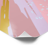 Textured Pink Background Poster (Ecke)