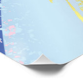 Textured Pink Background Poster (Ecke)