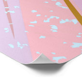 Textured Pink Background Poster (Ecke)