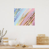 Textured Pink Background Poster (Küche)