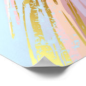 Textured Pink Background Poster (Ecke)