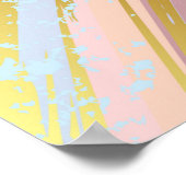 Textured Pink Background Poster (Ecke)