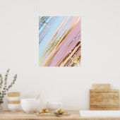 Textured Pink Background Poster (Küche)