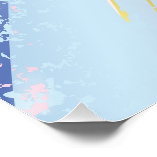 Textured Pink Background Poster (Ecke)