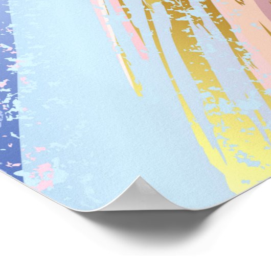 Textured Pink Background Poster (Ecke)