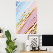 Textured Pink Background Poster (Heimbüro)