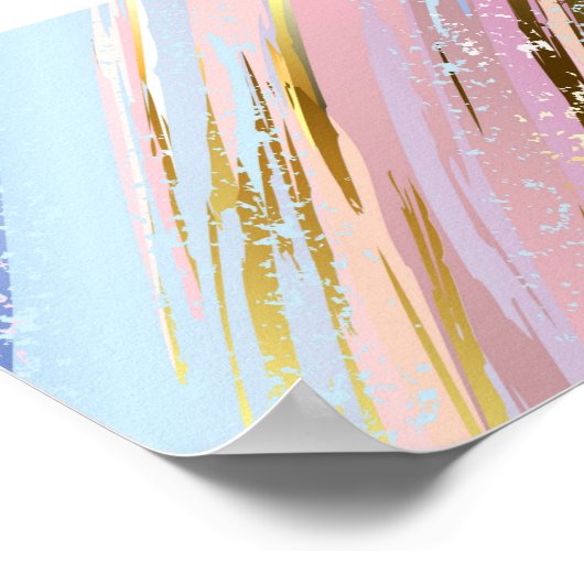 Textured Pink Background Poster (Ecke)