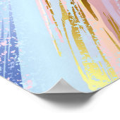 Textured Pink Background Poster (Ecke)