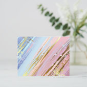 Textured Pink Background Postkarte (Stehend Vorderseite)