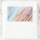 Textured Pink Background Rechteckiger Aufkleber (Tasche)