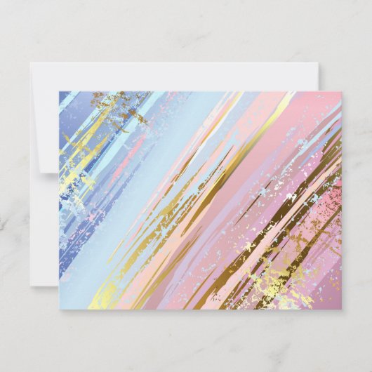 Textured Pink Background RSVP Karte (Vorderseite)