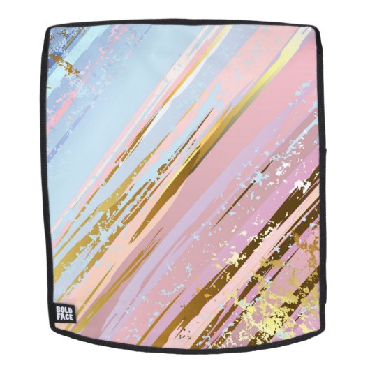 Textured Pink Background Rucksack (Abnehmbare Front)