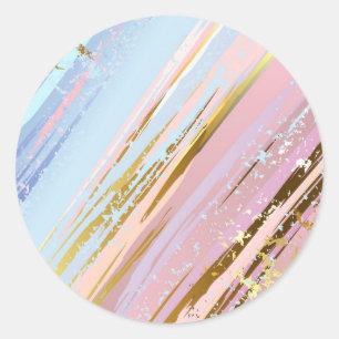 Textured Pink Background Runder Aufkleber