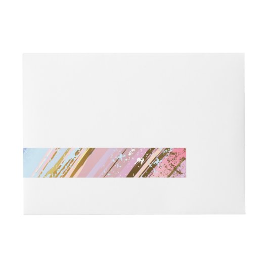 Textured Pink Background Rundum-Adressaufkleber (Vorderseite)