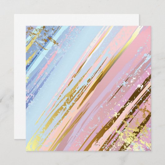 Textured Pink Background Save The Date (Vorne/Hinten)