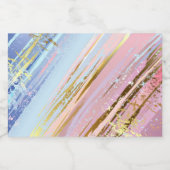 Textured Pink Background Schaumweinetikett (Einzelnes Label)