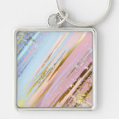 Textured Pink Background Schlüsselanhänger (Vorne)