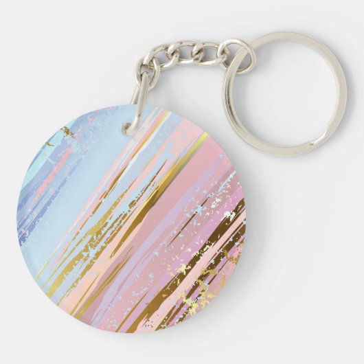 Textured Pink Background Schlüsselanhänger (Rückseite)