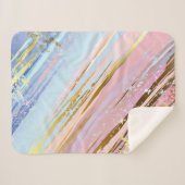 Textured Pink Background Sherpadecke (Vorderseite (Horizontal))