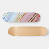Textured Pink Background Skateboard (Horizontal)