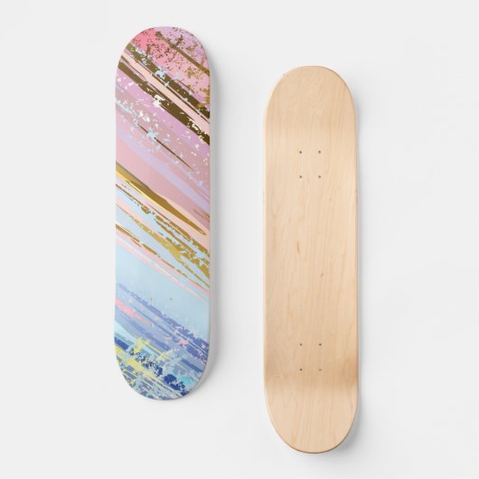 Textured Pink Background Skateboard (Vorderseite)