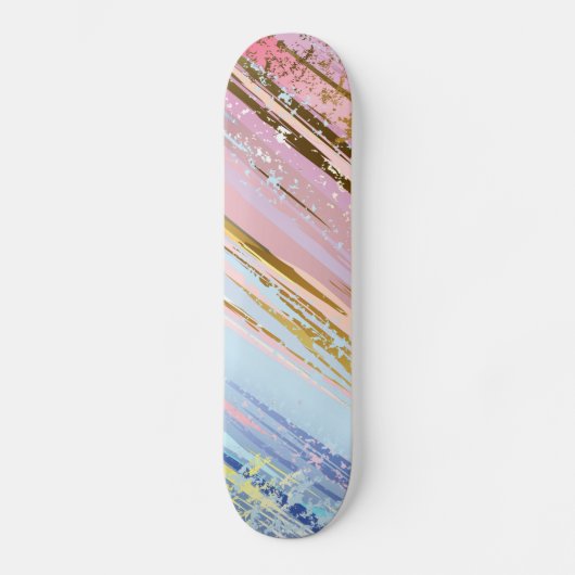Textured Pink Background Skateboard (Vorderseite)
