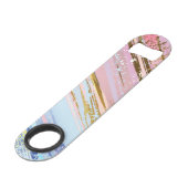 Textured Pink Background Speed Flaschenöffner (Vorderseite Schrägansicht)