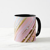Textured Pink Background Tasse (VorderseiteRechts)