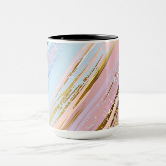 Textured Pink Background Tasse (Zentrum)