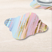 Textured Pink Background Untersetzer (angewinkelt)