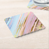 Textured Pink Background Untersetzer (angewinkelt)