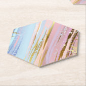 Textured Pink Background Untersetzer (angewinkelt)