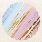 Textured Pink Background Untersetzer (Vorderseite)