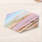 Textured Pink Background Untersetzer (angewinkelt)