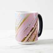 Textured Pink Background Verwandlungstasse (VorderseiteRechts)